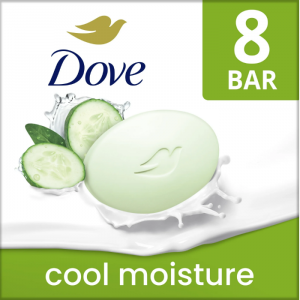 Dove Women’s Cool Moisturizing Beauty Bar – Cucumber & Green Tea, 3.75 oz (8 Bars)